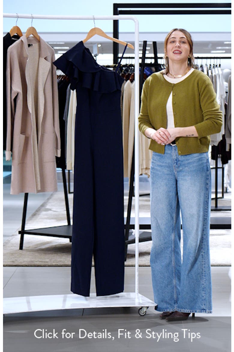 One-Shoulder Ruffle Jumpsuit video
