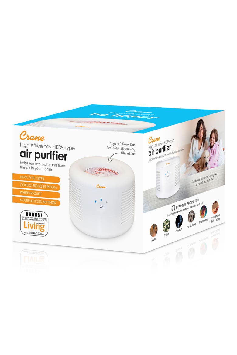 HEPA Air Purifier, Alternate, color, WHITE