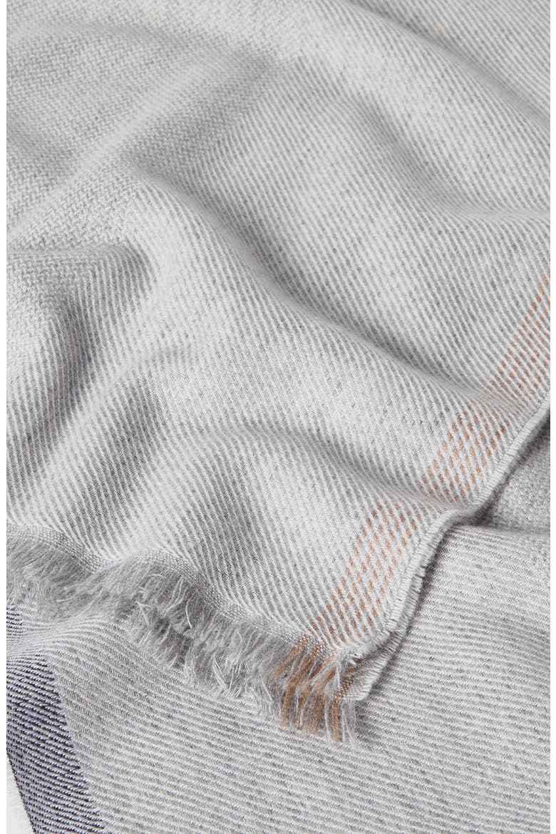 Cashmere scarf, Alternate, color, Pearl Grey