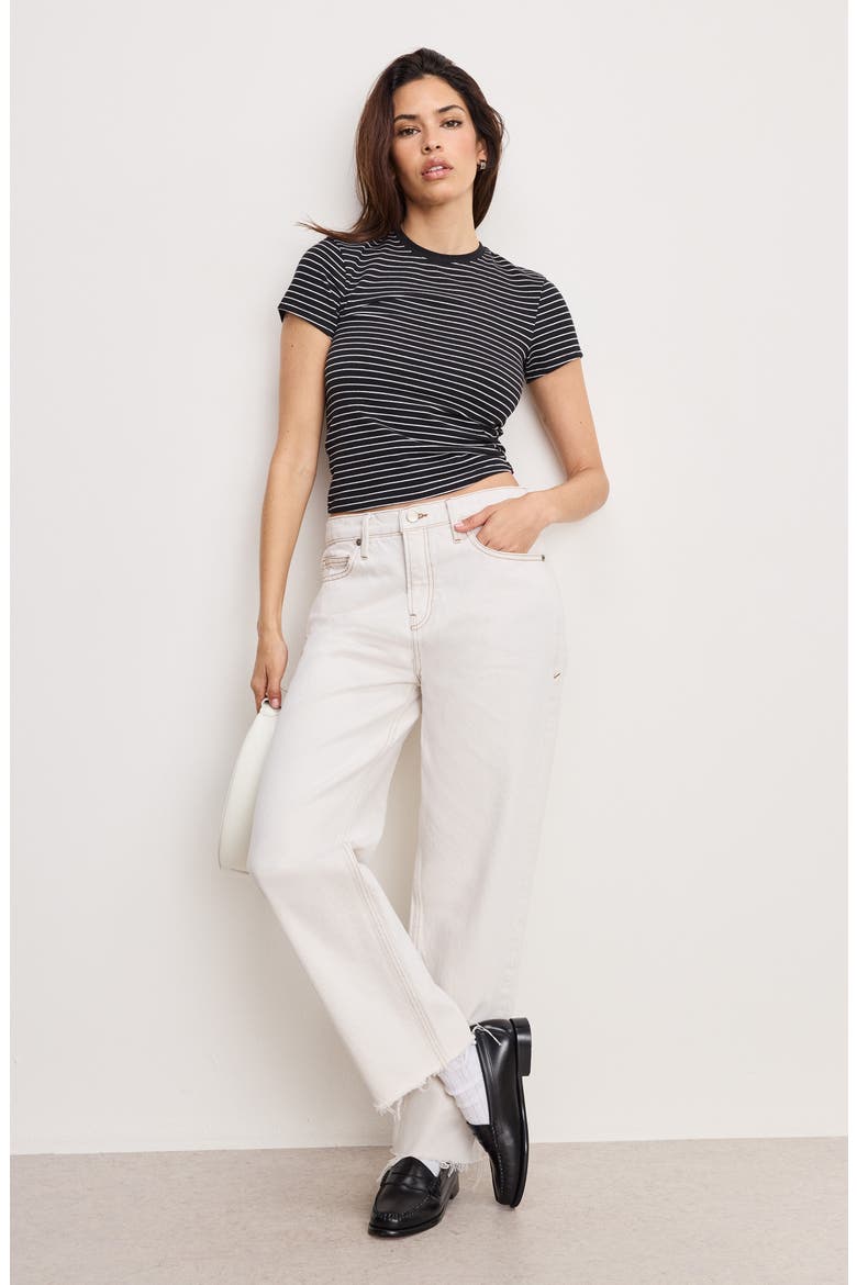Good Standard Straight Leg Jeans, Alternate, color, PEARL001