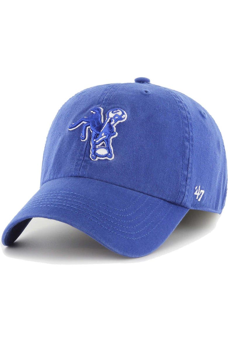 Men's '47 Royal Indianapolis Colts Gridiron Classics Franchise Legacy Fitted Hat, Main, color, Royal