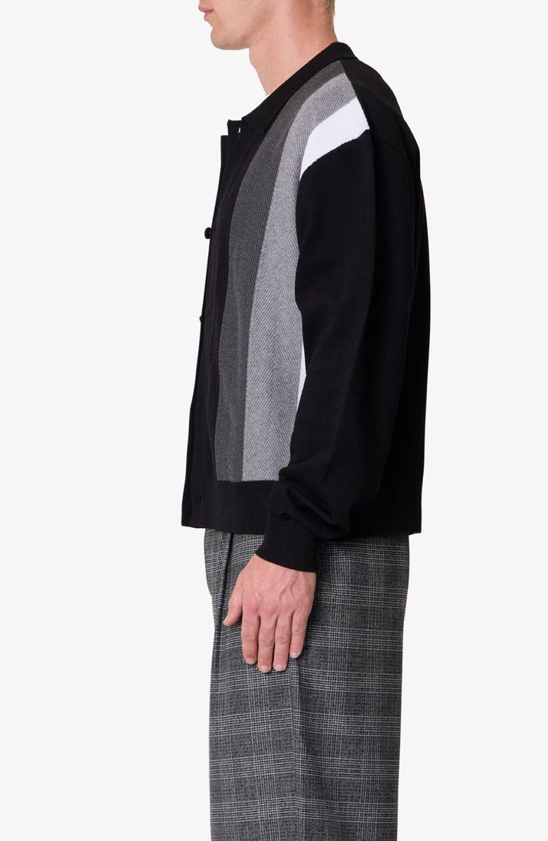 mnml Stripe Collar Cardigan, Alternate, color,