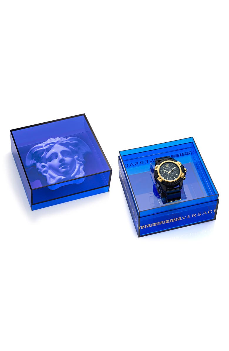 Versace Icon Active Silicone Strap Watch, 44mm, Alternate, color, 