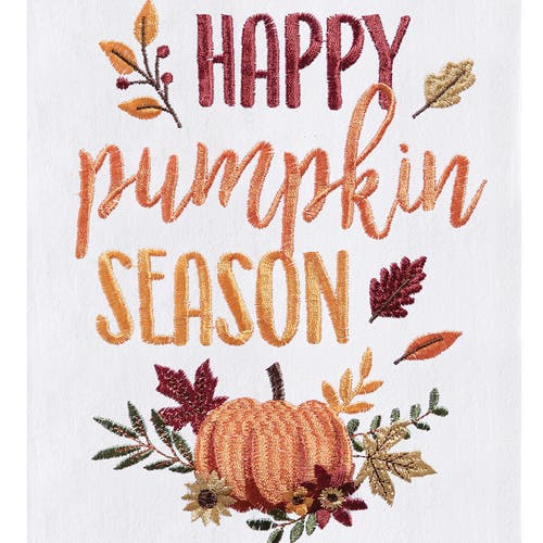 C & F Home C&f Home Happy Pumpkin Flour Sack Kitchen Dishtowel In Multi