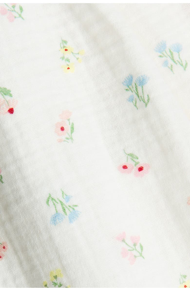 H&M Cotton Muslin Trousers, Alternate, color, Cream/Floral