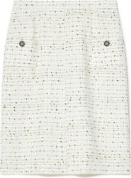 Marina Rinaldi Tundra Bouclé Midi Skirt