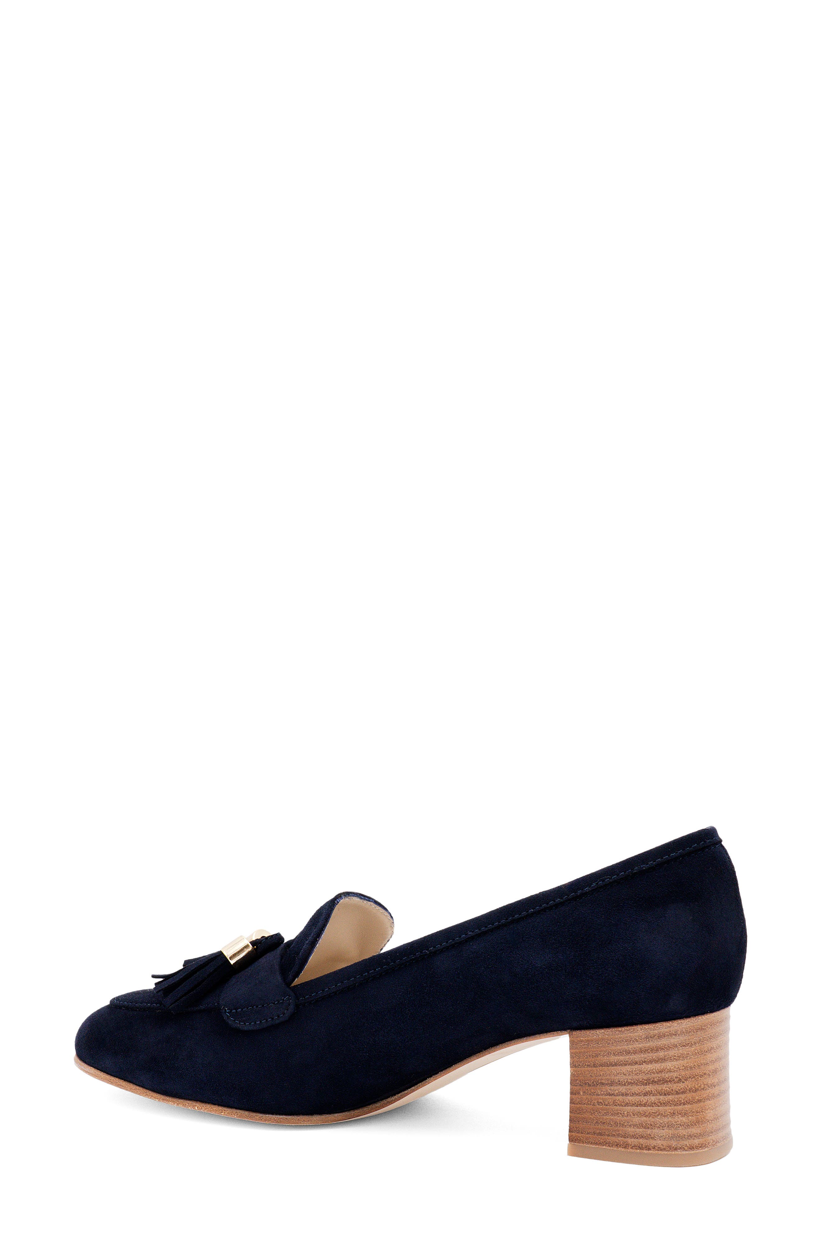 Balcanico Tassel Pump, Alternate, color, NAVY SUEDE