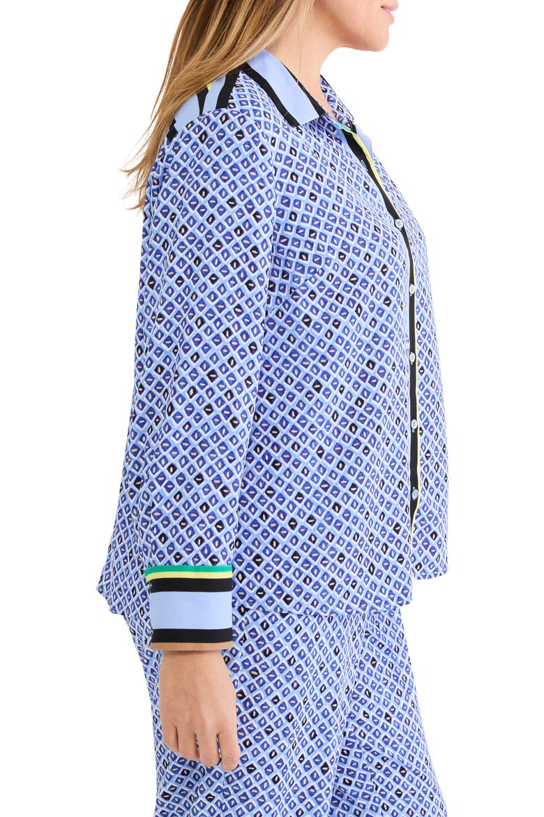 Mosaic Stripe Shirt, Alternate, color, BLUE MULTI