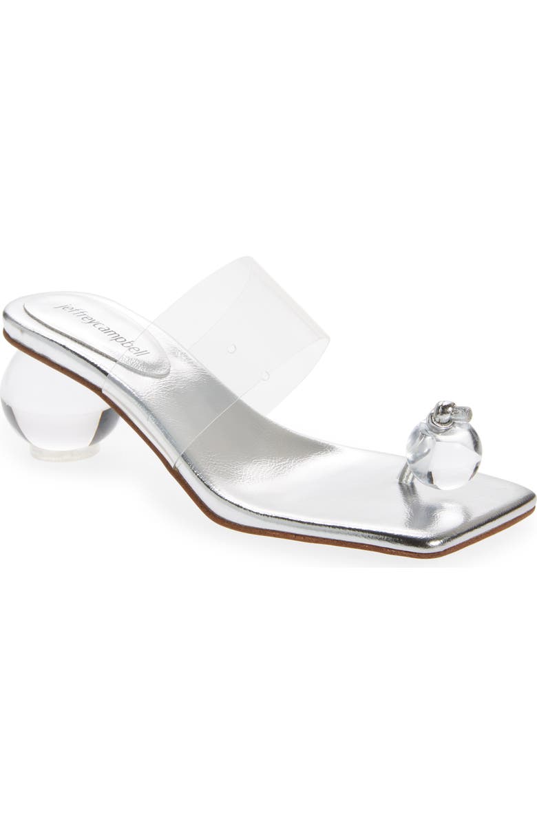 Jeffrey Campbell Latus Sandal, Main, color, Silver Clear