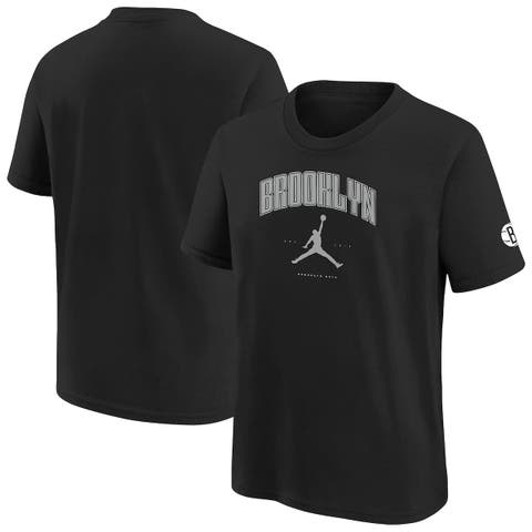 Youth Jordan Brand Black Brooklyn Nets Essential Cities T-Shirt