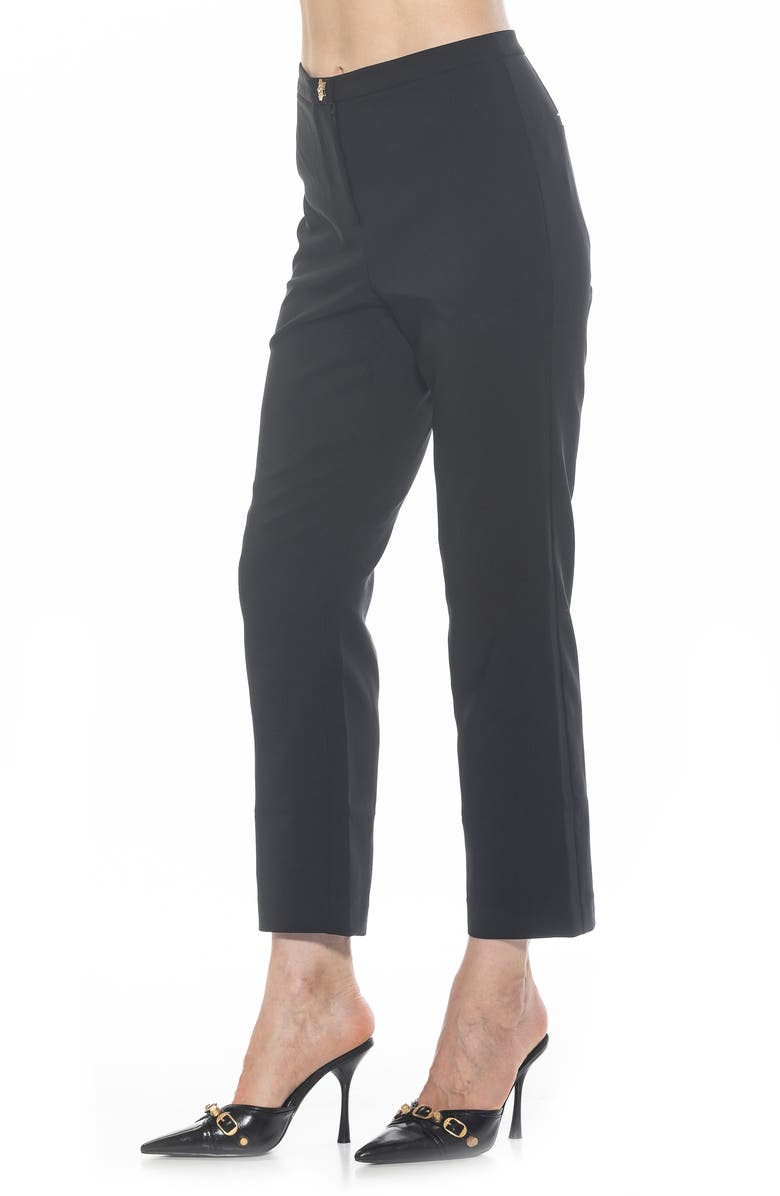 Alexia Admor Stefan Ankle Pants, Alternate, color, Black