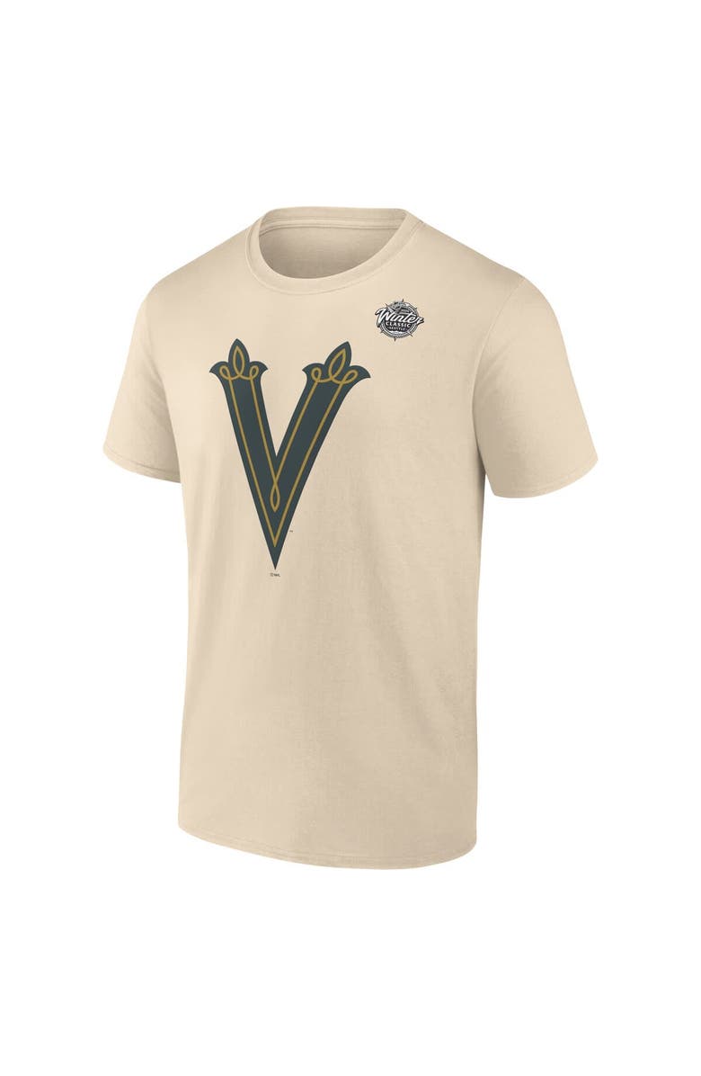 FANATICS Men's Fanatics Branded Cream Vegas Golden Knights 2024 NHL Winter Classic Primary Logo T-Shirt, Alternate, color,