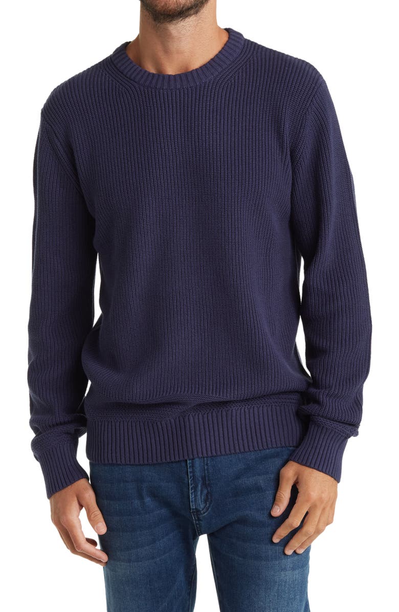 Slate & Stone Midgauge Cotton Sweater, Main, color, 