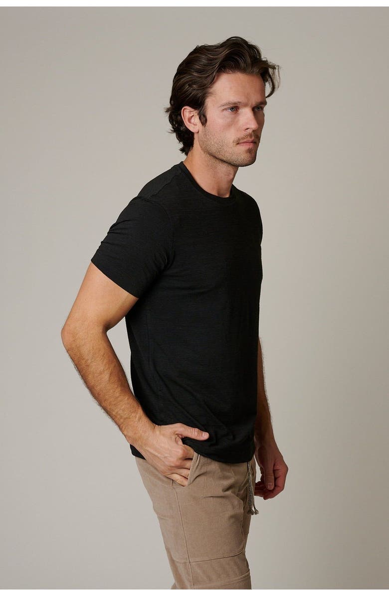 LEISURE LAB Slub T-Shirt, Alternate, color, Matte Black