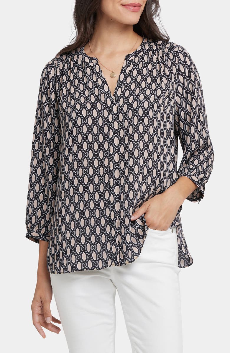 NYDJ Pintuck Top, Main, color, Roca Lissa