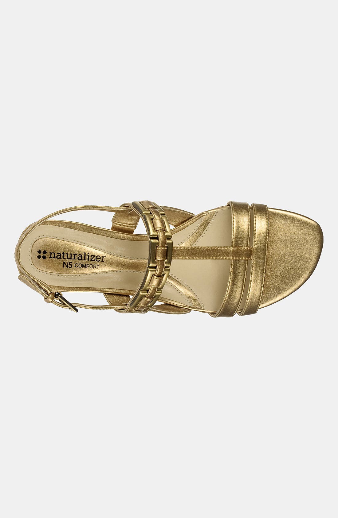 'Jailene' Sandal, Alternate, color, GOLD