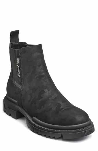 KARL LAGERFELD PARIS Camo Jacquard Chelsea Boot