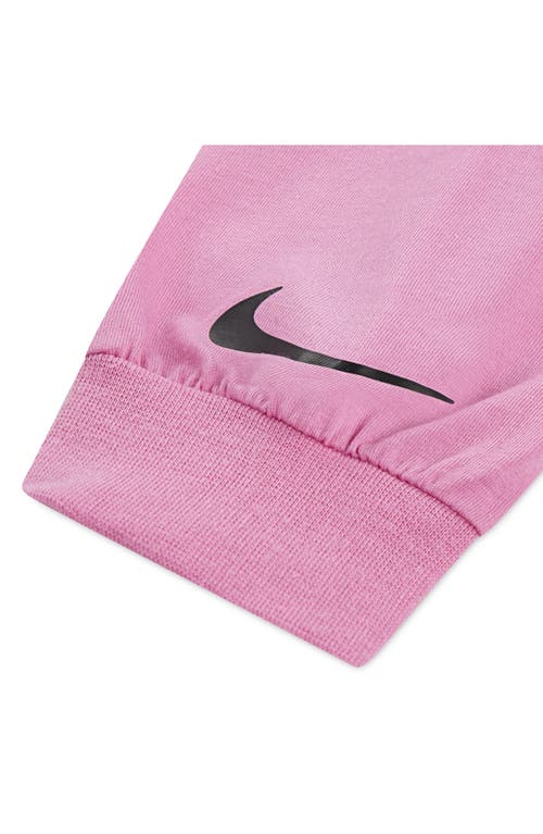 Nike Kids' Femme Pop Pullover Sweater & Flare Pants Set In Black
