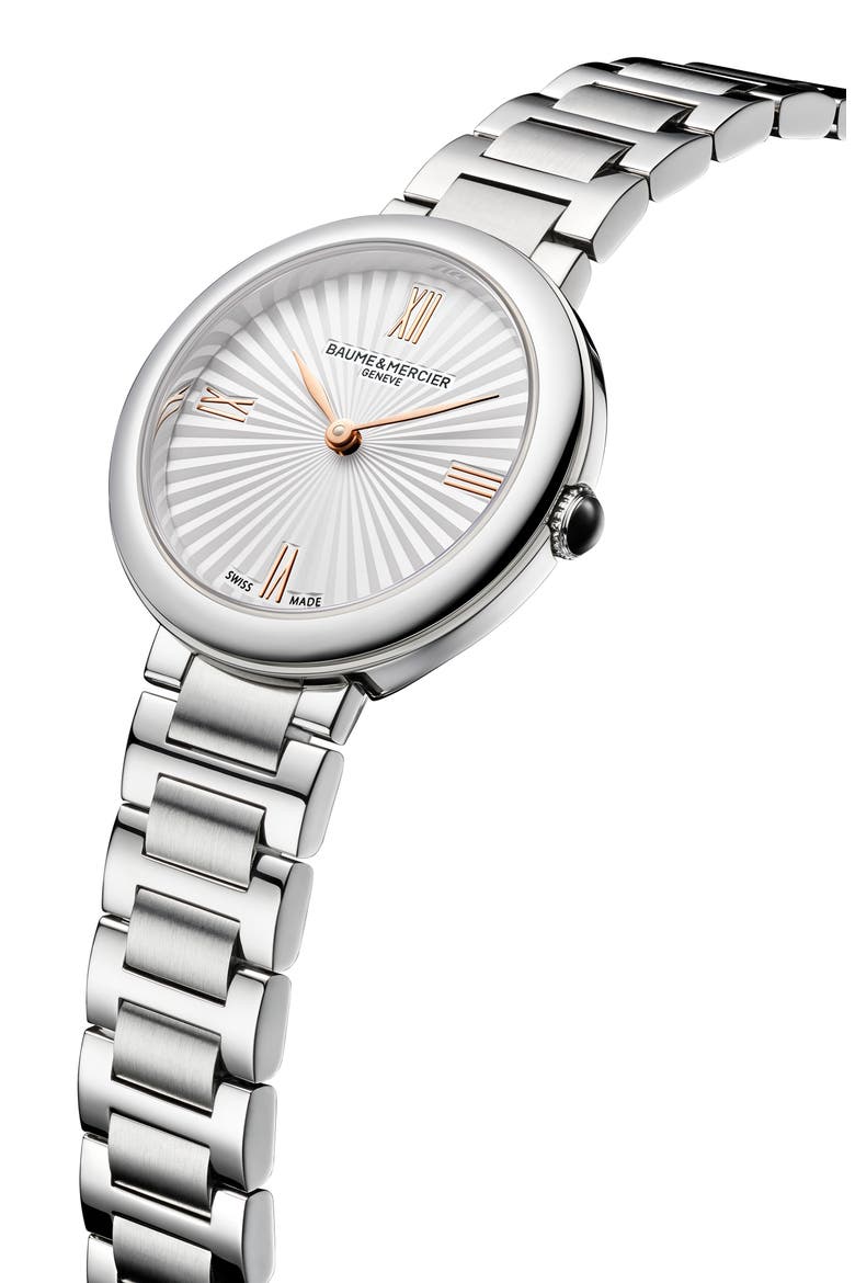 Joia de Baume & Mercier Bracelet Watch, 28mm, Alternate, color, SILVER
