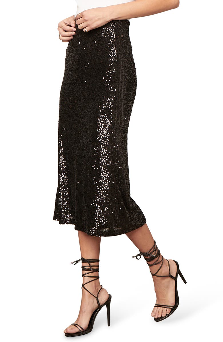 BB Dakota by Steve Madden BB Dakota Starry Night Sequin Skirt, Alternate, color,