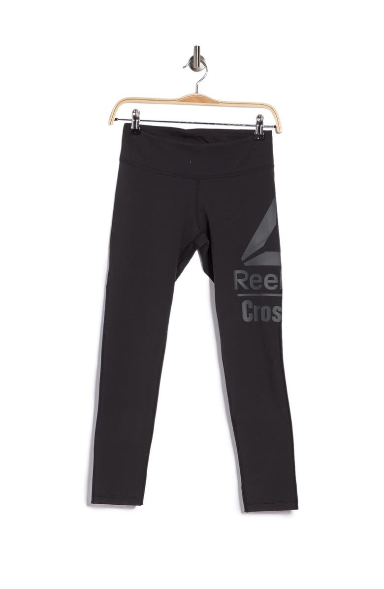 Reebok Lux Logo Leggings, Alternate, color,