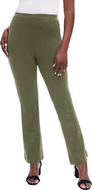 Jessica London Everyday Stretch Cotton Straight Leg