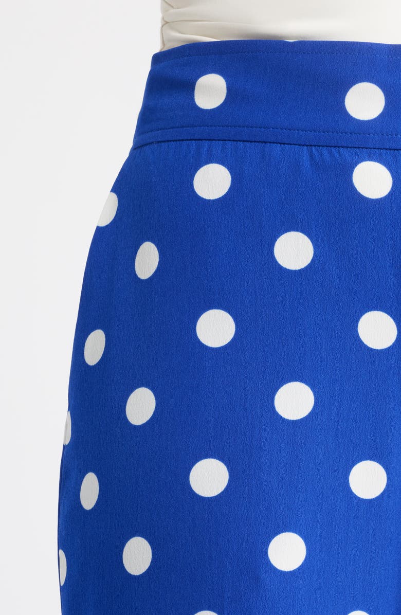 Anne Klein Abstract Print High Waist Pull-On Wide Leg Pants, Alternate, color, 