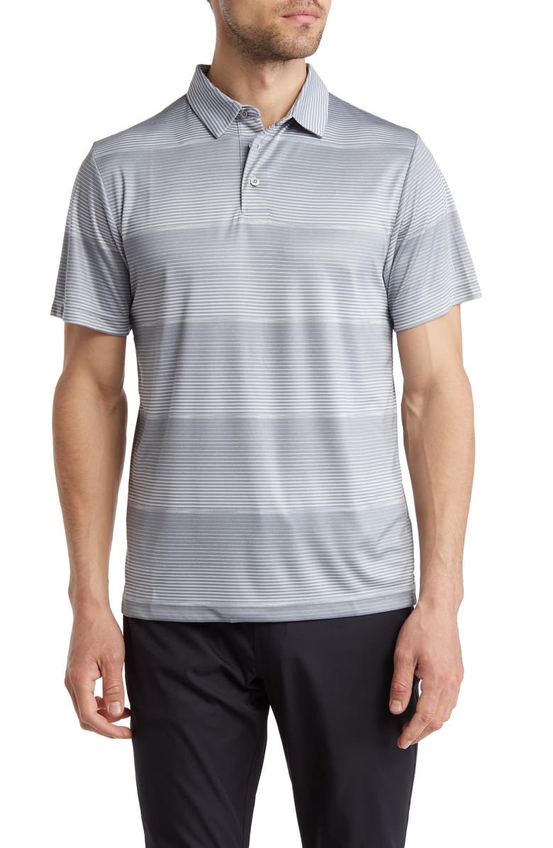PGA TOUR Faded Space Dye UPF Golf Polo, Main, color,