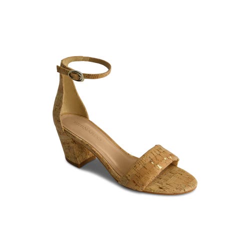 Bernardo Footwear Bowie Ankle Strap Heeled Sandal In Cork