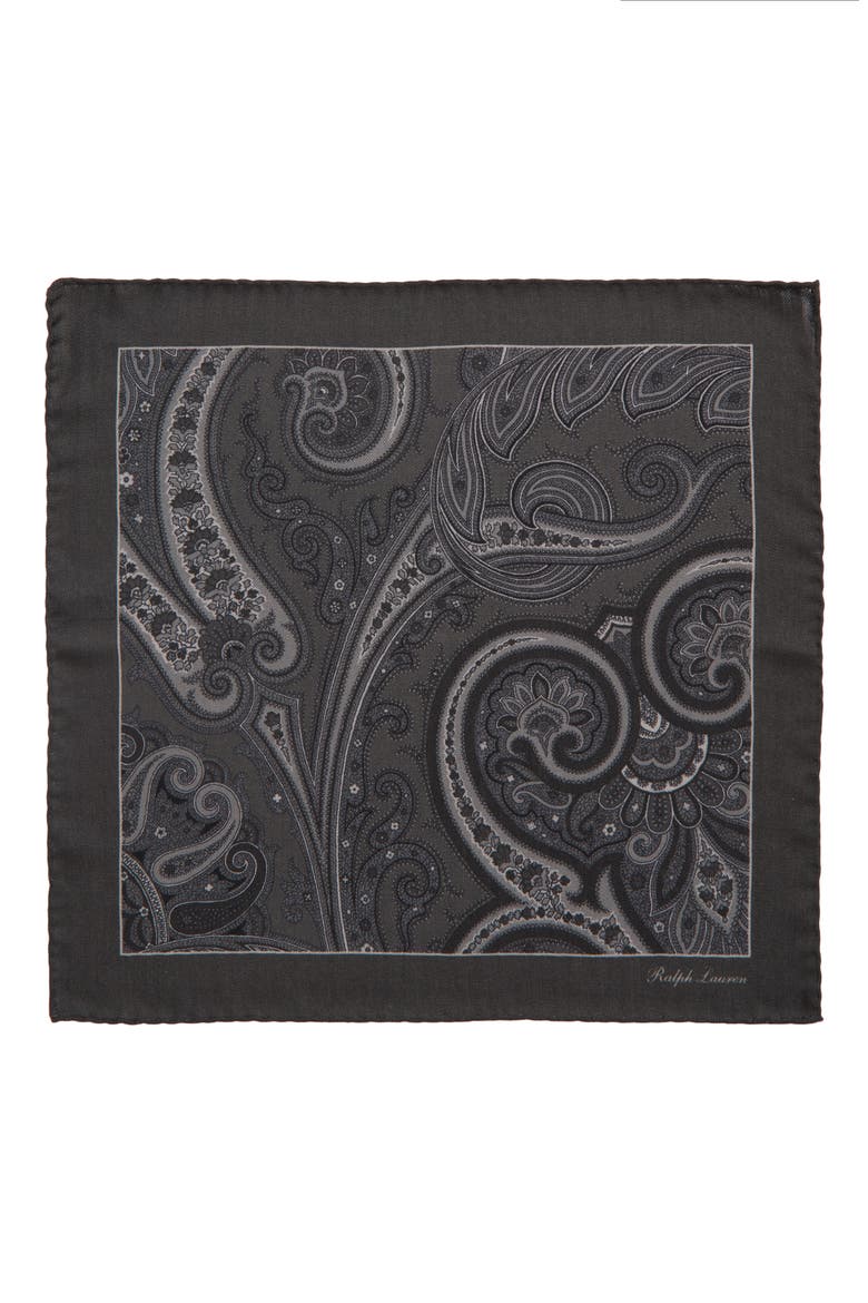 Paisley Silk Pocket Square, Alternate, color, MULTI