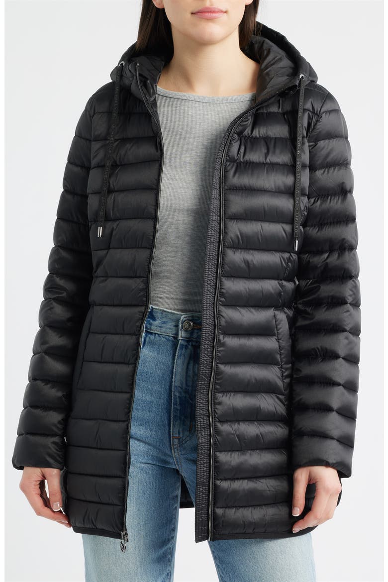 Packable Quilted Jacket, Alternate, color, BLACK