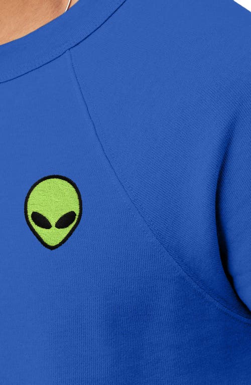 Dalix Alien Fleece Sweatshirt In True Royal
