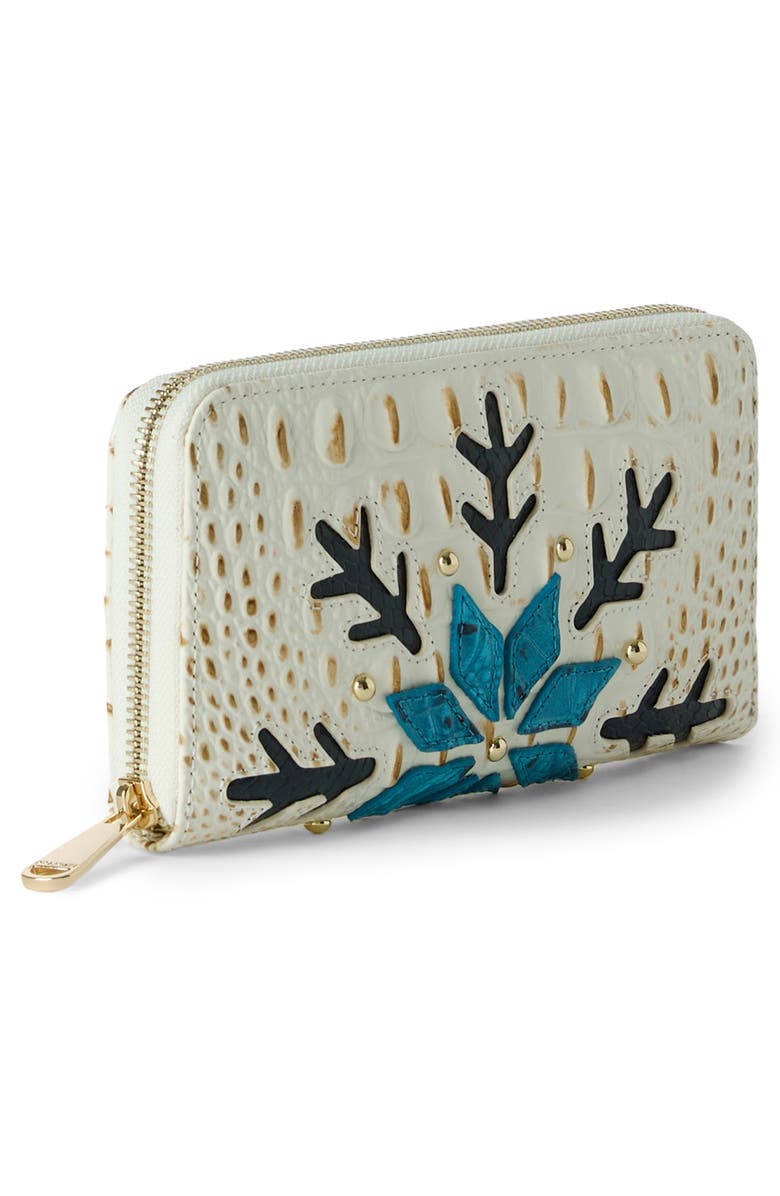 Brahmin Suri Croc Embossed Leather Wallet, Alternate, color,