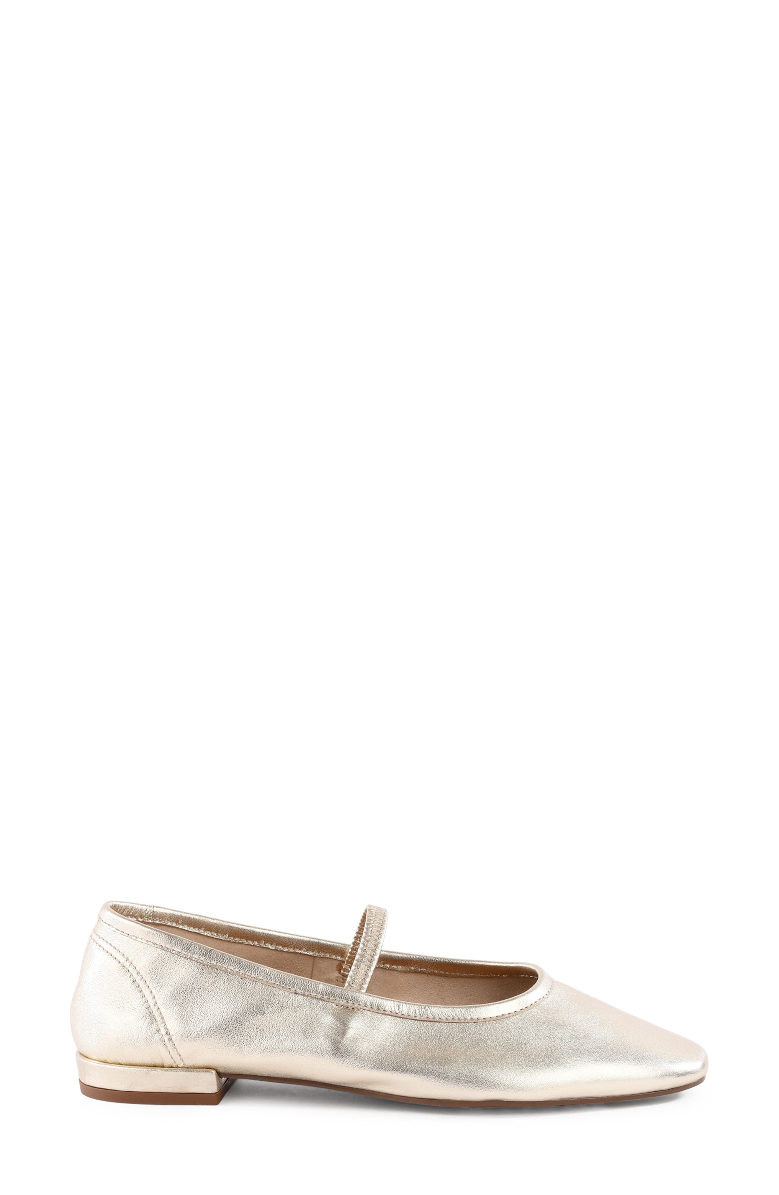 Sweetheart Mary Jane Flat, Alternate, color, LIGHT GOLD