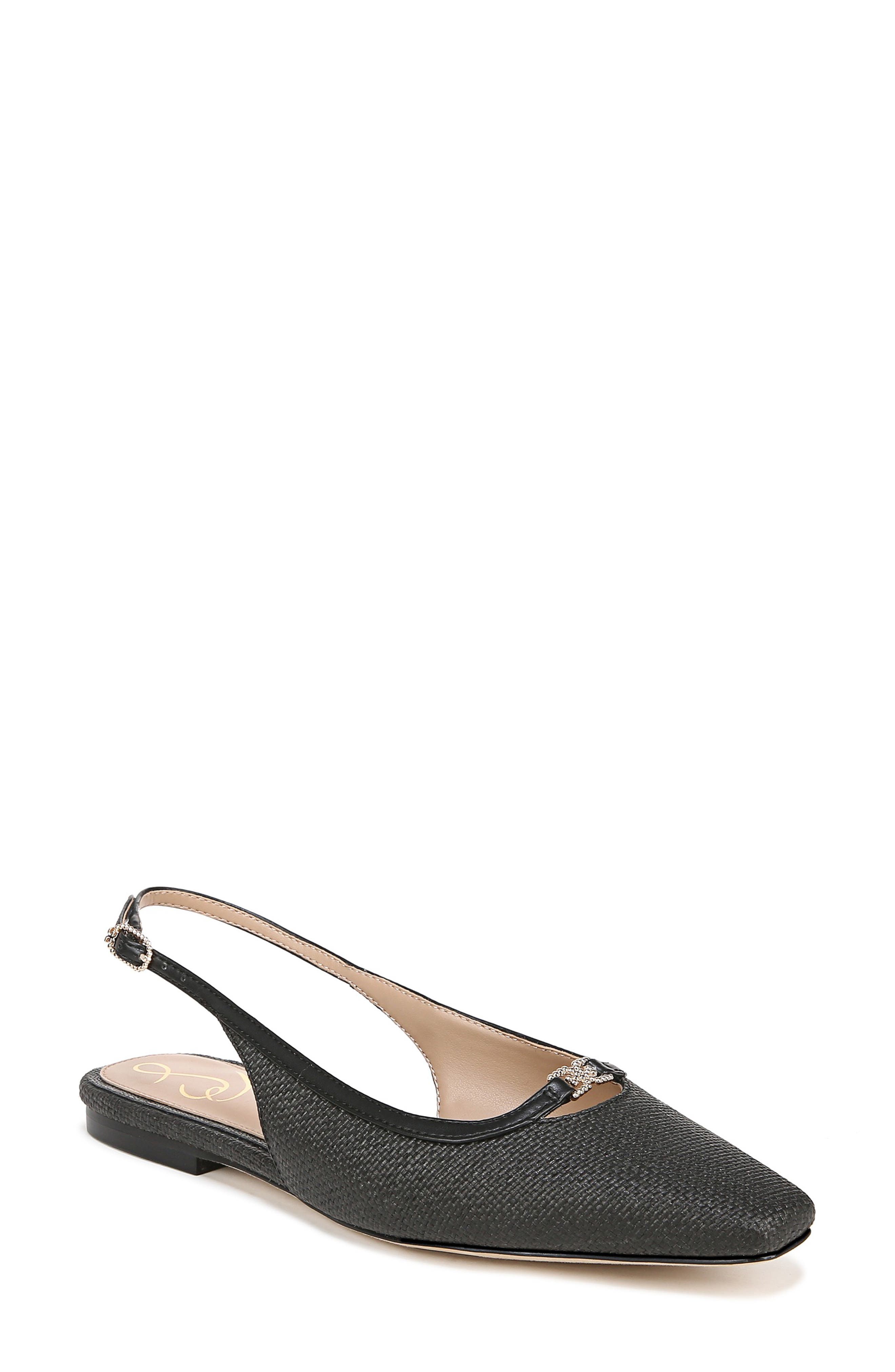 Sam Edelman Cleo Slingback Flat, Main, color, Black
