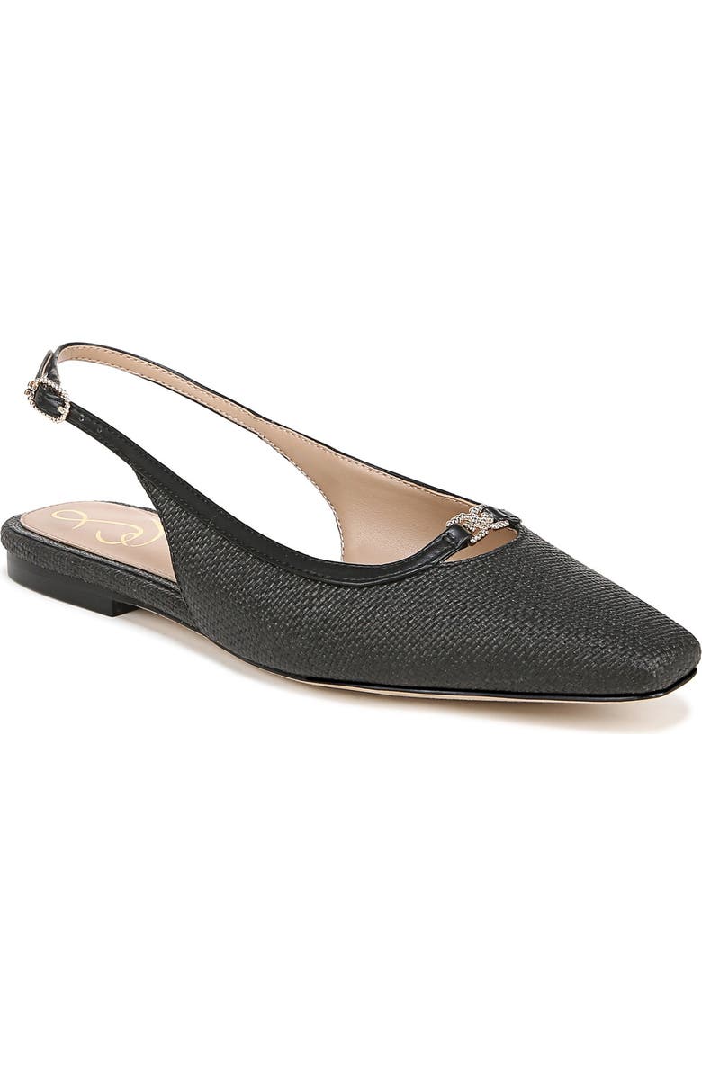 Sam Edelman Cleo Slingback Flat, Main, color, Black