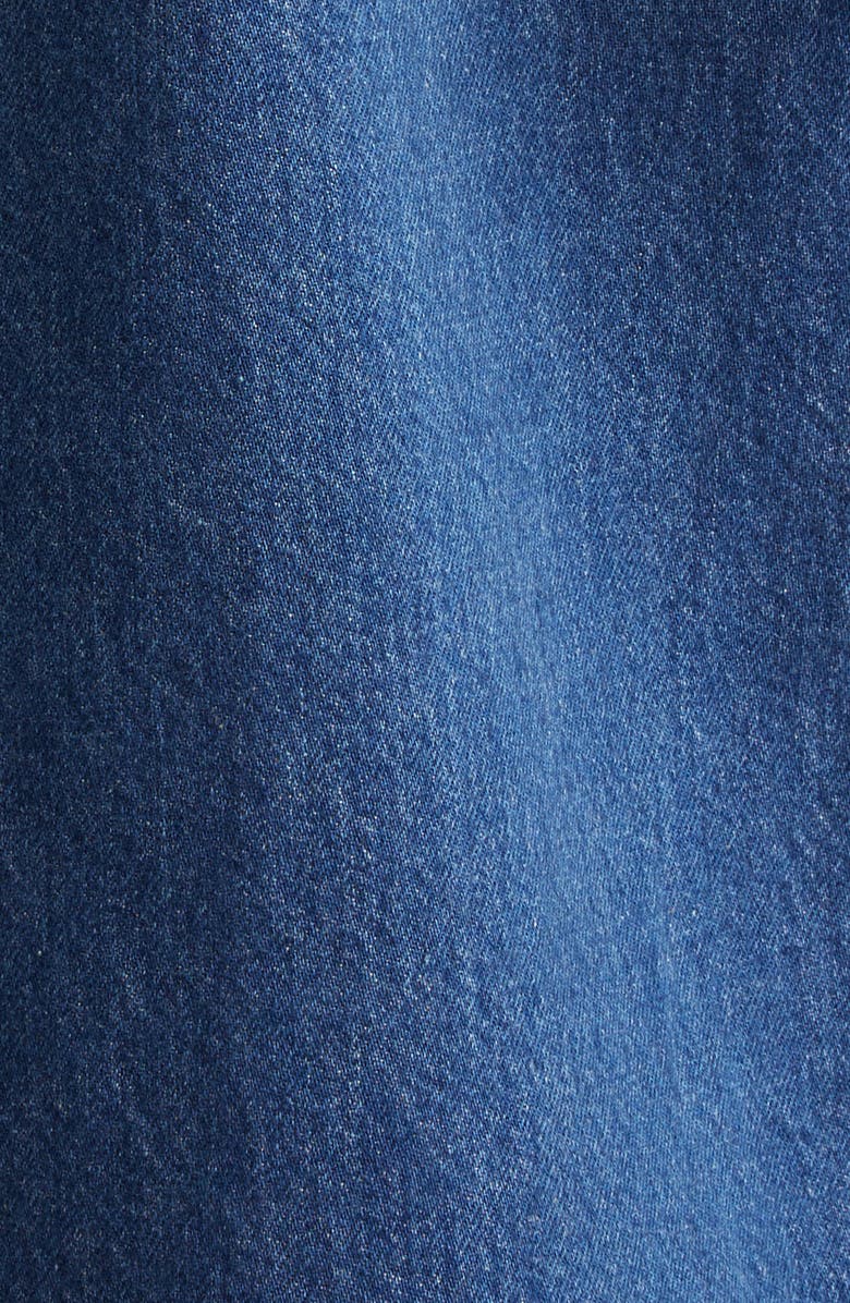 Chloé Front Slit Denim Midi Skirt, Alternate, color, 