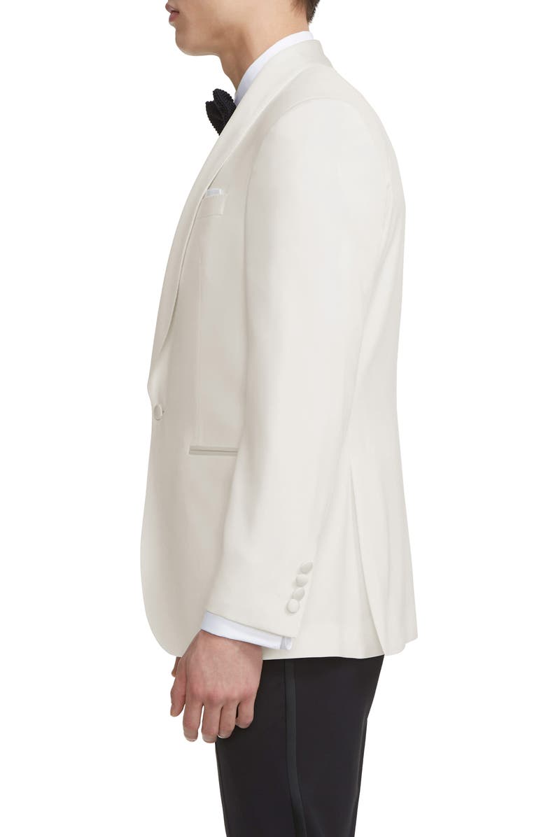 Jack Victor Ethan Trim Fit Solid Wool Dinner Jacket, Alternate, color, Cream