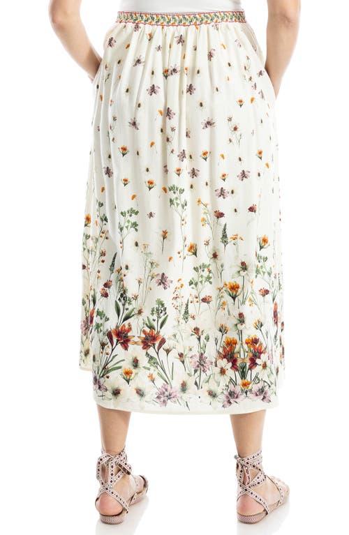 Max Studio Border Print Maxi Skirt