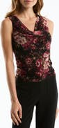 Laundry by Shelli Segal Cowl Neck Sleeveless Top