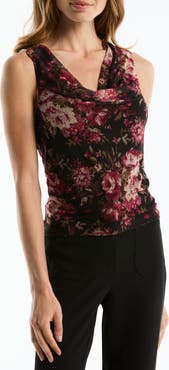 Laundry by Shelli Segal Cowl Neck Sleeveless Top
