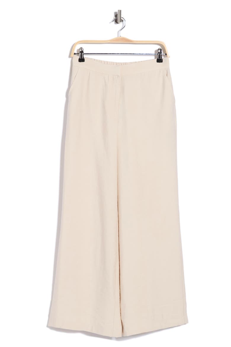 Textured Wide Leg Pants, Alternate, color, LIGHT TAN