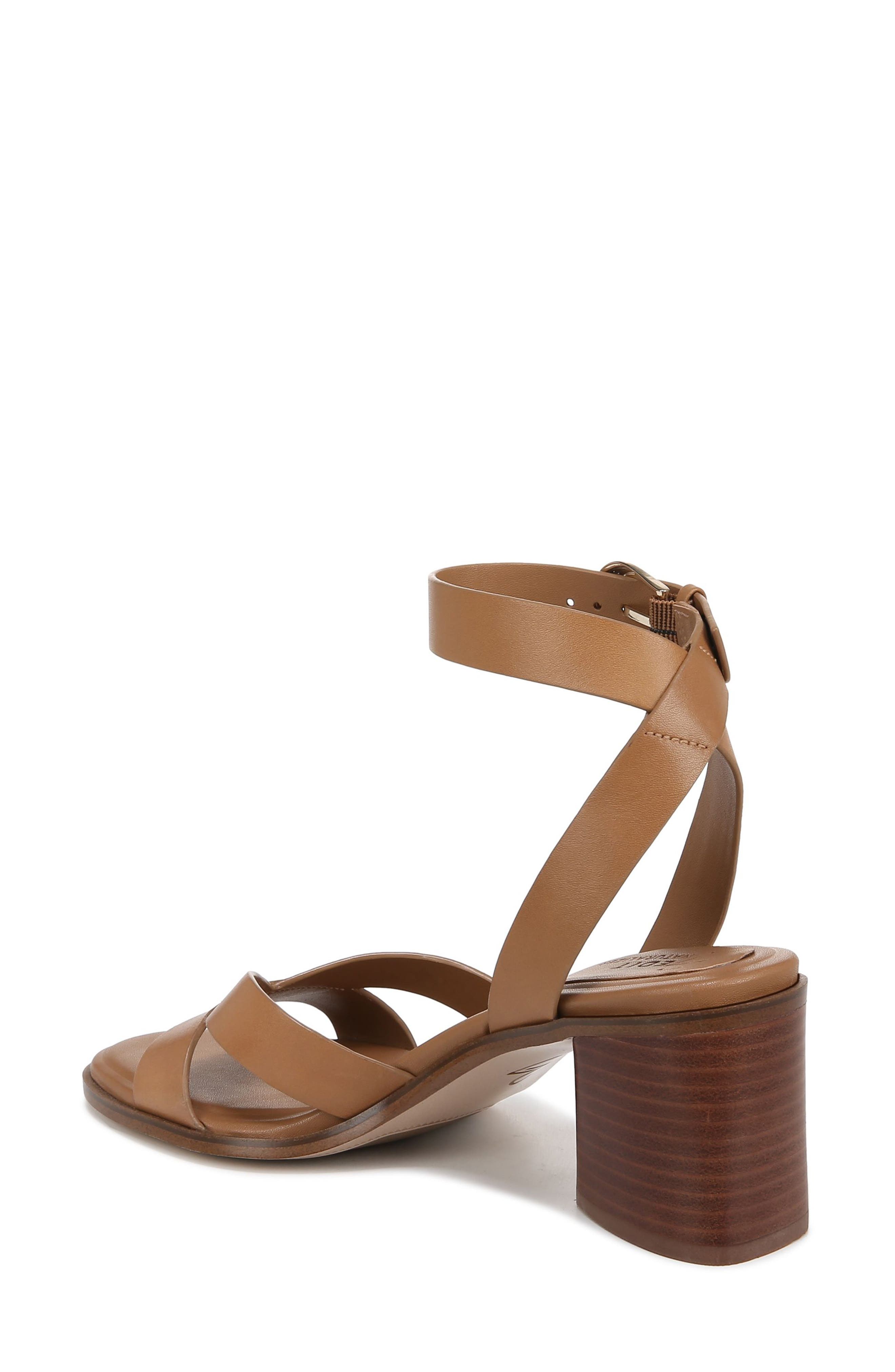 Yumi Ankle Strap Sandal, Alternate, color, SADDLE TAN LEATHER