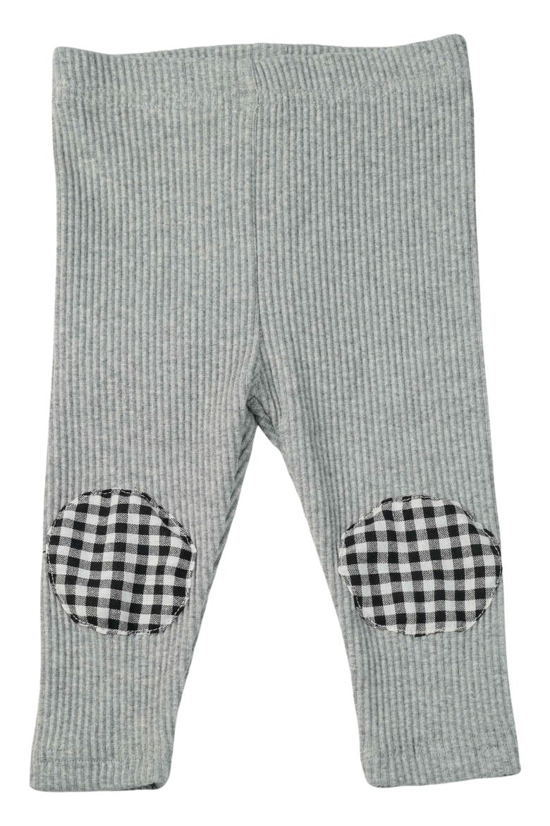 Frankie Knee Patch Cotton Pants, Main, color, GRAY