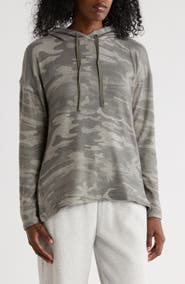matty m. High-Low Hem Hoodie