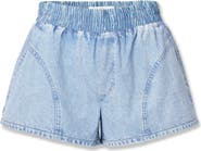 rag & bone rb Miramar Flyweight Trompe l'Oeil Faux Denim Shorts