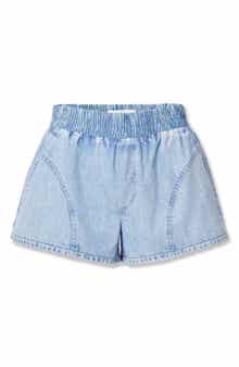 rb Miramar Flyweight Trompe l'Oeil Faux Denim Shorts