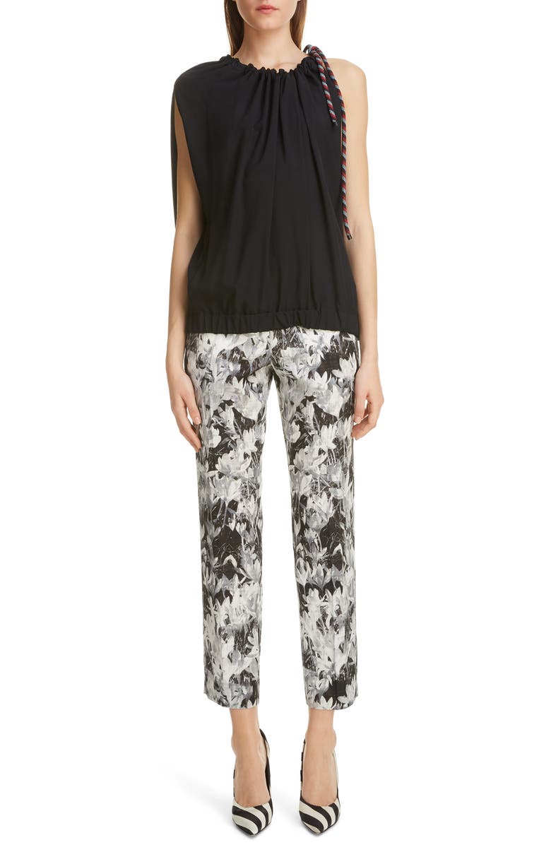 Dries Van Noten Crocus Print Pants, Alternate, color, 