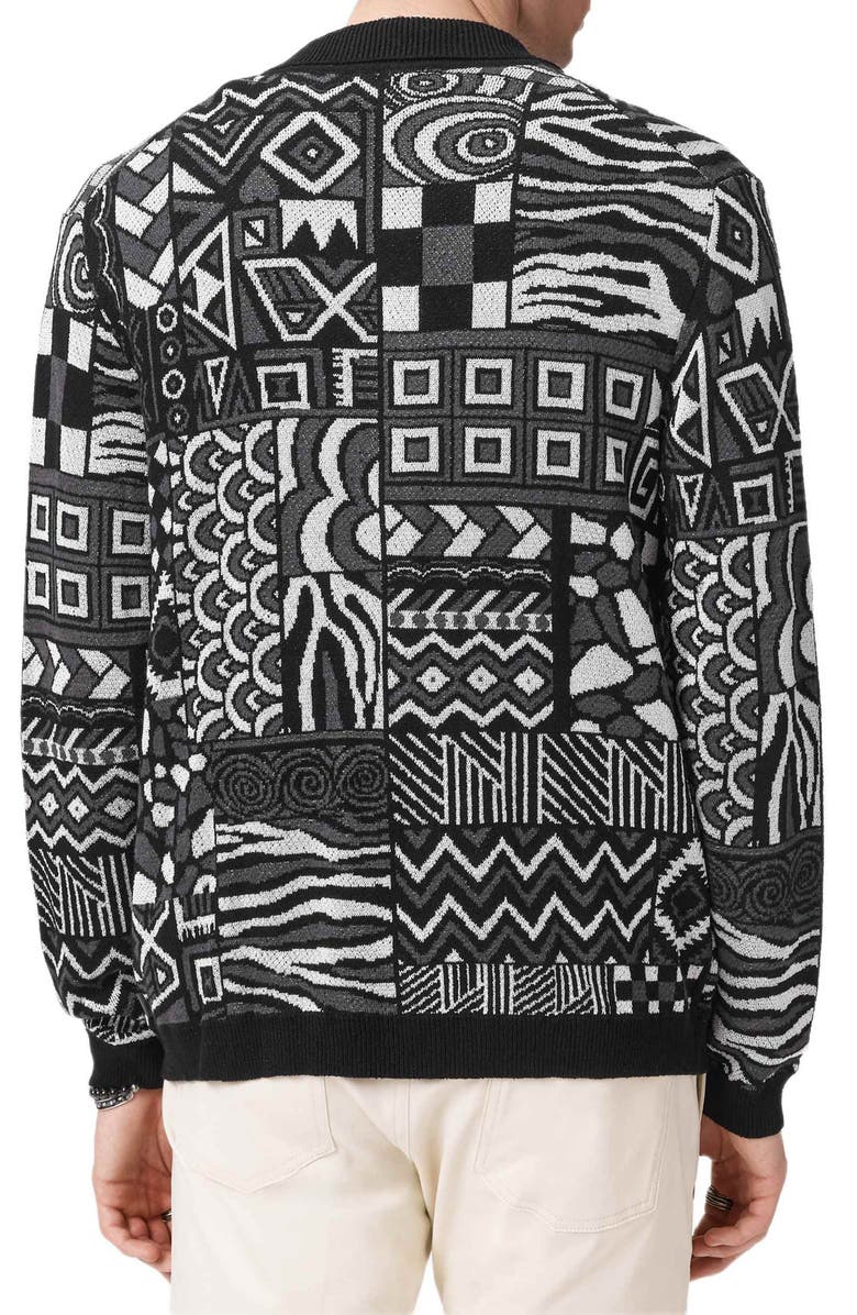 John Varvatos Simone Jacquard Cardigan, Alternate, color,
