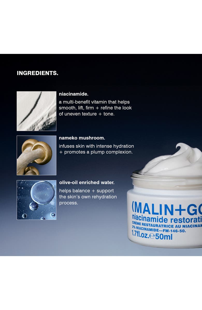 MALIN+GOETZ Niacinamide Restorative Cream, Alternate, color, 